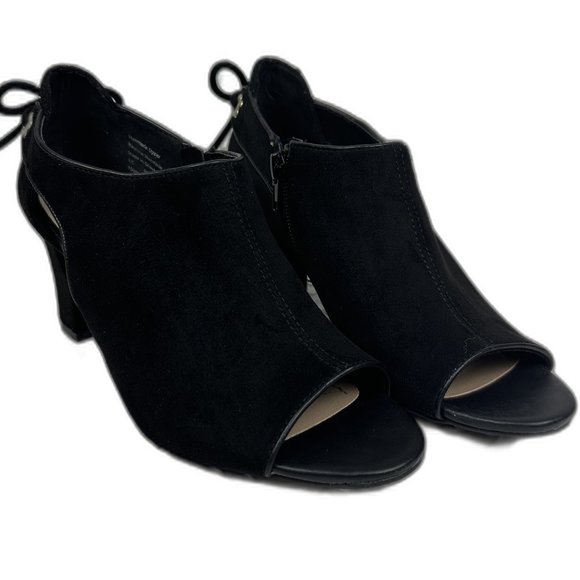 Charter Club Hirah Tie Back Blo black heels - Picture 1 of 8